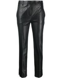Incotex - Stretch Faux Leather Slim Fit Trousers - Lyst