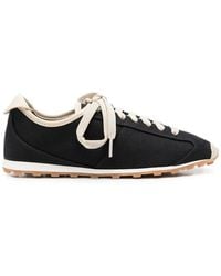 Jacquemus - Canvas Sneaker With Rounded Toe, Heel Logo & Lace-Up - Lyst