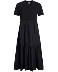Patou - Poplin Volume Midi Dress Crew Neck - Lyst