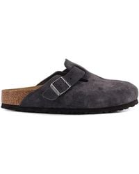 Birkenstock - Boston Mule In Suede Leather - Lyst