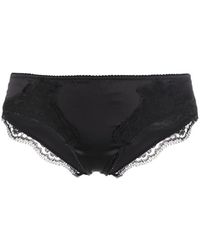 Dolce & Gabbana - Dolce & Gabbana Satin Briefs With Lace Detailing - Lyst