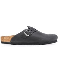 Birkenstock - Boston Leather Slippers - Lyst
