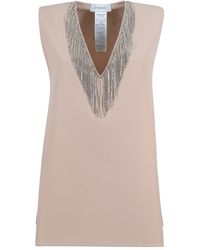 Sportmax - Sleeveless Top With Rhinestones - Lyst