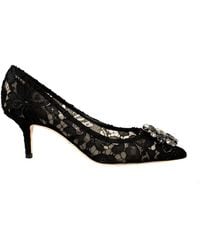 Dolce & Gabbana - Charmant Lace Pumps Shoes - Lyst