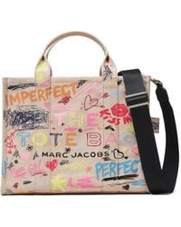 Marc Jacobs - The Punk Scribble Canvas Medium Tote Bag - Lyst