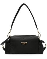 Prada - Explore Small Re-Nylon And Leather Shoulder Bag - Lyst
