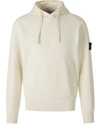 Stone Island - Regular Fit Sweatshirt With Hood And Kangaroo Pocket - Lyst