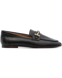 Tod's - Loafers With-Tone Double 'T' Detail - Lyst