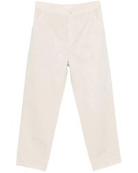 Cellar Door - Fadi Straight-leg Cotton And Linen Trousers - Lyst