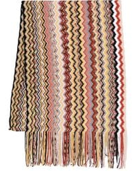 Missoni - Zigzag-Pattern Fringed Scarf - Lyst