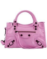 Balenciaga - Le City Mini Arena Leather Bag - Lyst