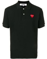 COMME DES GARÇONS PLAY - Heart Cotton Polo - Lyst