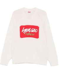 KENZO - X Futura 2000' Wool Jumper With Graffiti Typography - Lyst