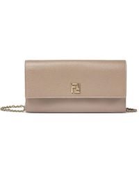 Fendi - Wallet "Continental With Chain Ff" - Lyst