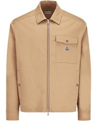 Moncler - Cotton Blend Gabardine Shirt Jacket - Lyst