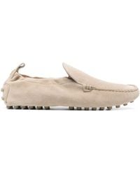 Tod's - Gommino Suede Leather Loafers - Lyst