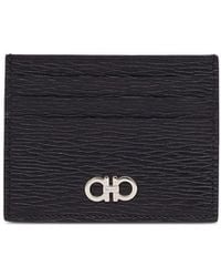 Ferragamo - Gancini Leather Credit Card Case - Lyst