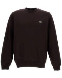 Lacoste - Crew Neck Sweatshirt With Logo - Lyst
