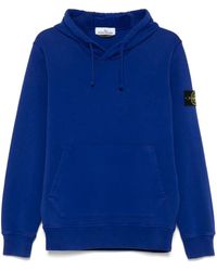 Stone Island - Felpa Con Cappuccio E Applicazione Compass - Lyst