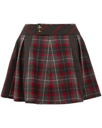 Vivienne Westwood - Gonna Mini Bell Motivo Tartan Nightwatch - Lyst