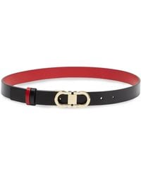 Ferragamo - Gancini Reversible & Adjustable Leather Belt - Lyst