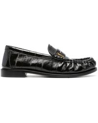 Saint Laurent - Le Loafer Leather Slippers - Lyst