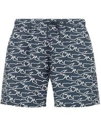 Paul & Shark - Swimwear Portofino With Iconic Sharks Waves Print - Lyst