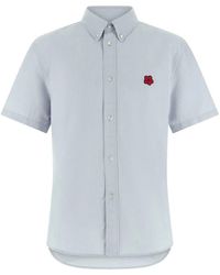 KENZO - Oxford Cotton Shirt - Lyst