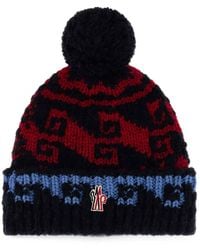 Moncler - Grenoble: Wool And Alpaca Blend Pom-Pom Beanie - Lyst