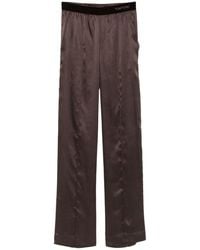 Tom Ford - Silk Satin Pyjama Style Pants - Lyst