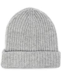 Roberto Collina - Ribbed Cashmere And Silk Beanie With Sequins - Lyst