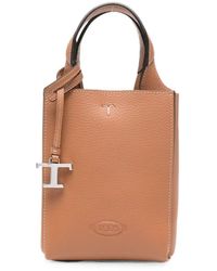 Tod's - Micro Hand Bag With Logo Pendant - Lyst