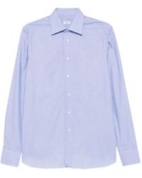 Borriello - Thin Striped Cotton Shirt - Lyst