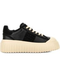 Hogan - H-Stripes Nappa Leather And Suede Sneakers Shoes - Lyst