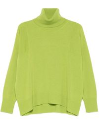 Roberto Collina - Oversized Fit Wool Turtleneck Sweater - Lyst