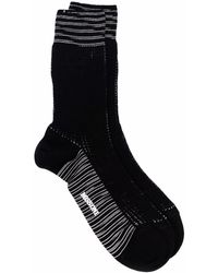 M Missoni Stripe-trim Socks - Black