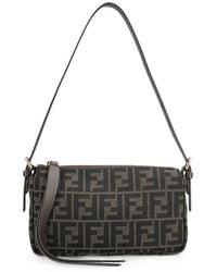 Fendi - Zip Top Small Bag In Ff Zucca Jacquard Fabric - Lyst