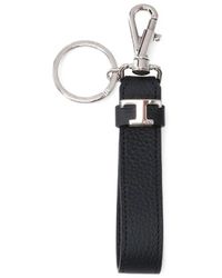 Tod's - Leather Lettering Keychain - Lyst