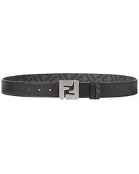 Fendi - Reversible Belt With Metallic Logo - Lyst