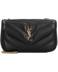 Saint Laurent - Loulou Mini Leather Bag - Lyst