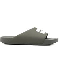 Givenchy - Label Slide Flat Mules In Rubber - Lyst