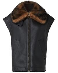 Fendi - Leather Vest - Lyst