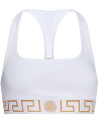 Versace - Greek Border Scoop Bralette Clothing - Lyst