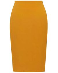 Saint Laurent - Mid-Rise Pencil Skirt - Lyst