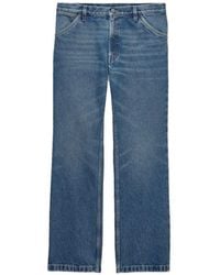 Prada - Tight Fit And Regular Waist Washed Denim Jeans - Lyst