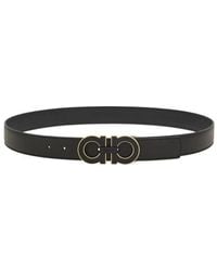 Ferragamo - Reversible Double Gancini Belt - Lyst