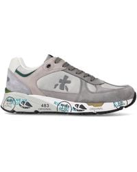 Premiata - Mase Mesh And Suede Sneakers - Lyst