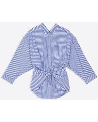Balenciaga Cotton Camicia in Blue | Lyst