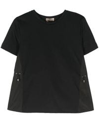 Herno - Cotton Jersey And New Techno Taffeta T-Shirt - Lyst