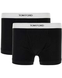 Tom Ford - Set Of 2 Cotton Boxers With Logo Elastic - Lyst